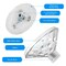 6 LED Solar Power String Lights Outdoor Patio Pathway Decor Mushroom Fairy Lamp